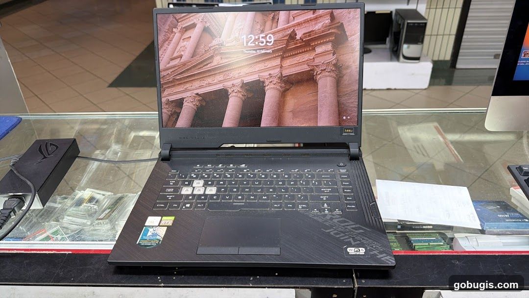 Laptop on Display
