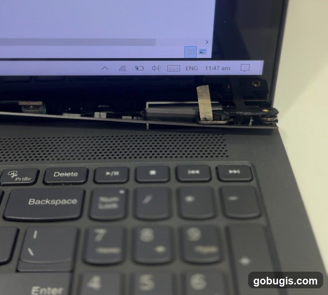 Damaged Laptop Hinge
