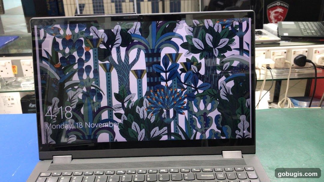 Laptop with Lock Screen