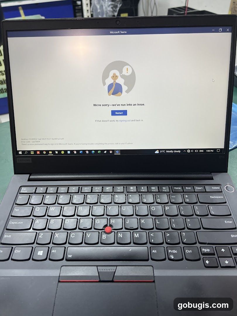 Microsoft Teams Error