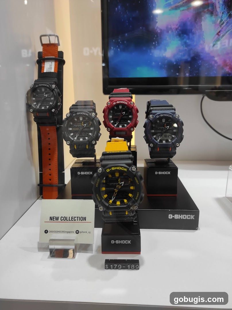 G-Shock Watches Display