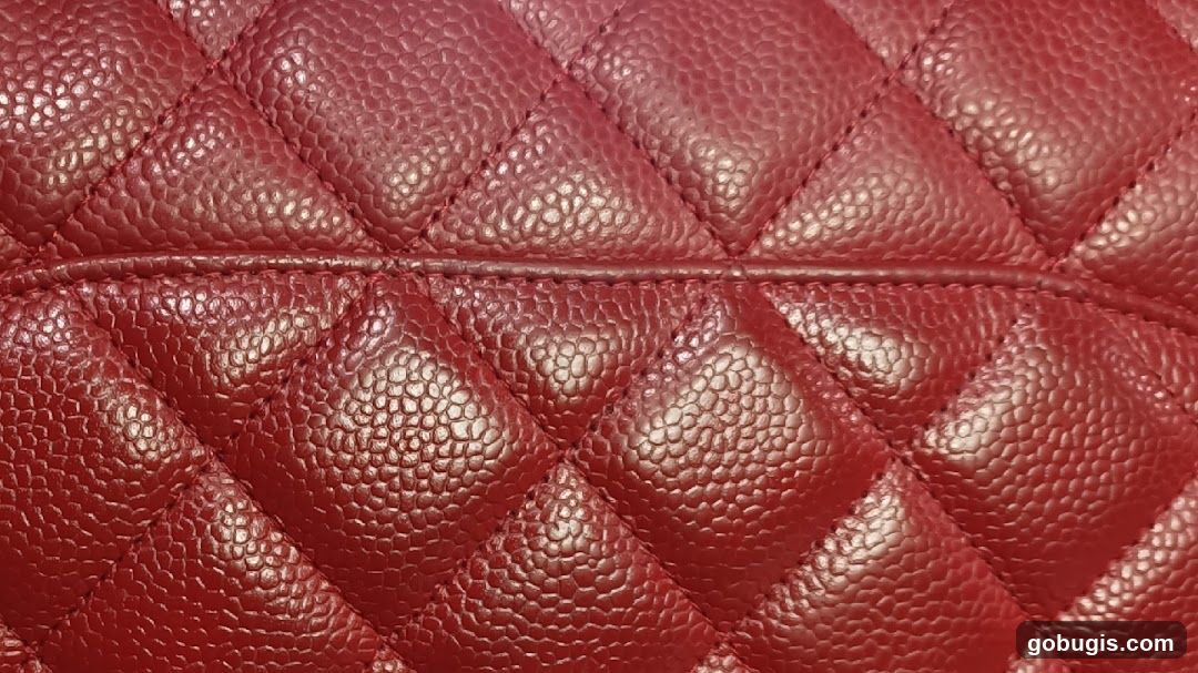 Quilted Red Leather Texture