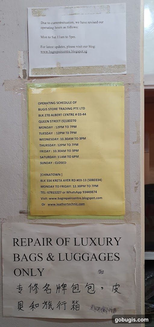 Operating Schedule and Services