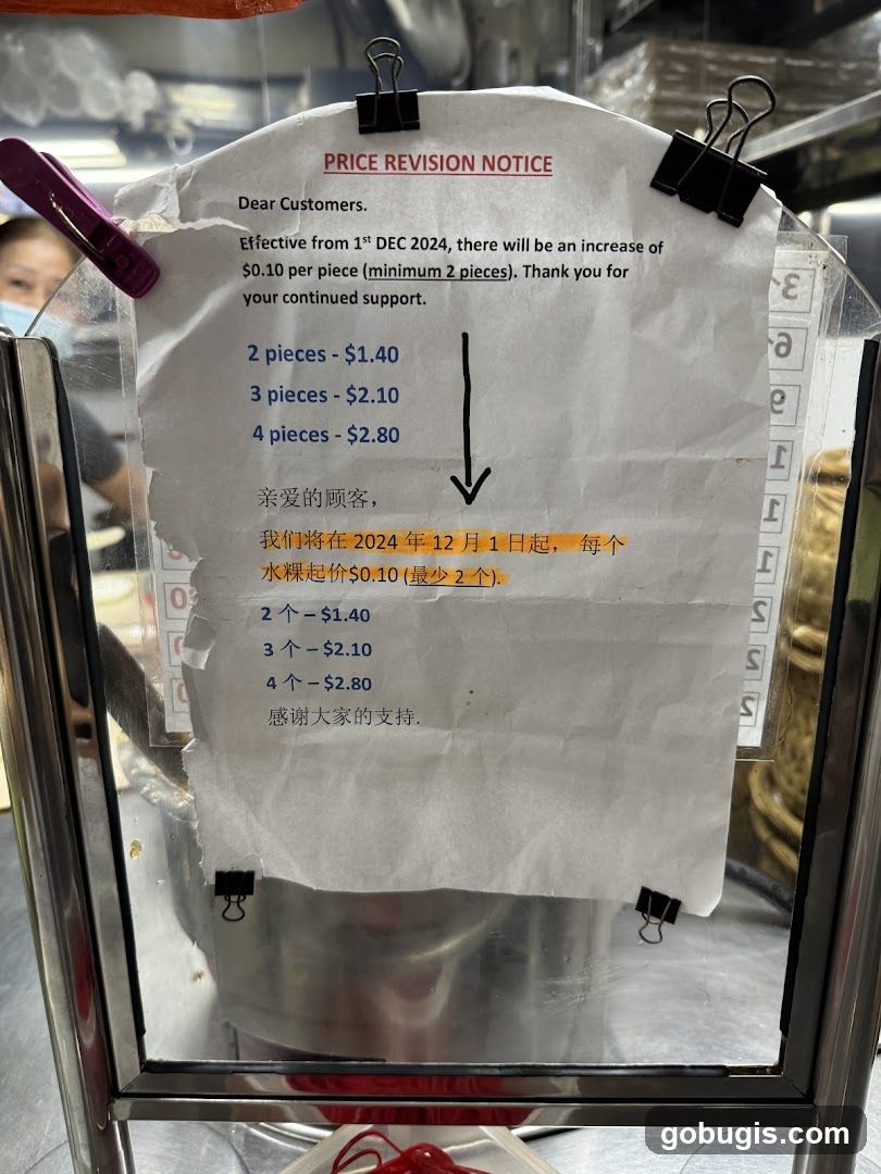 Price Revision Notice