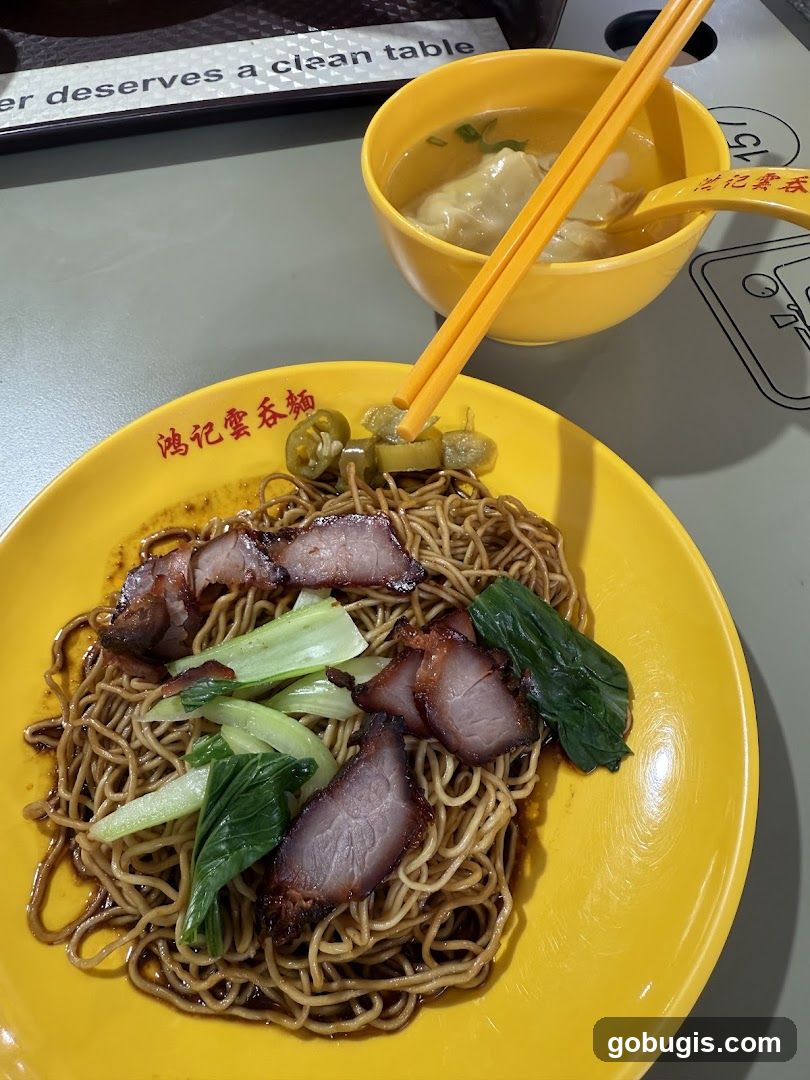 Noodles with Char Siu and Wonton Soup