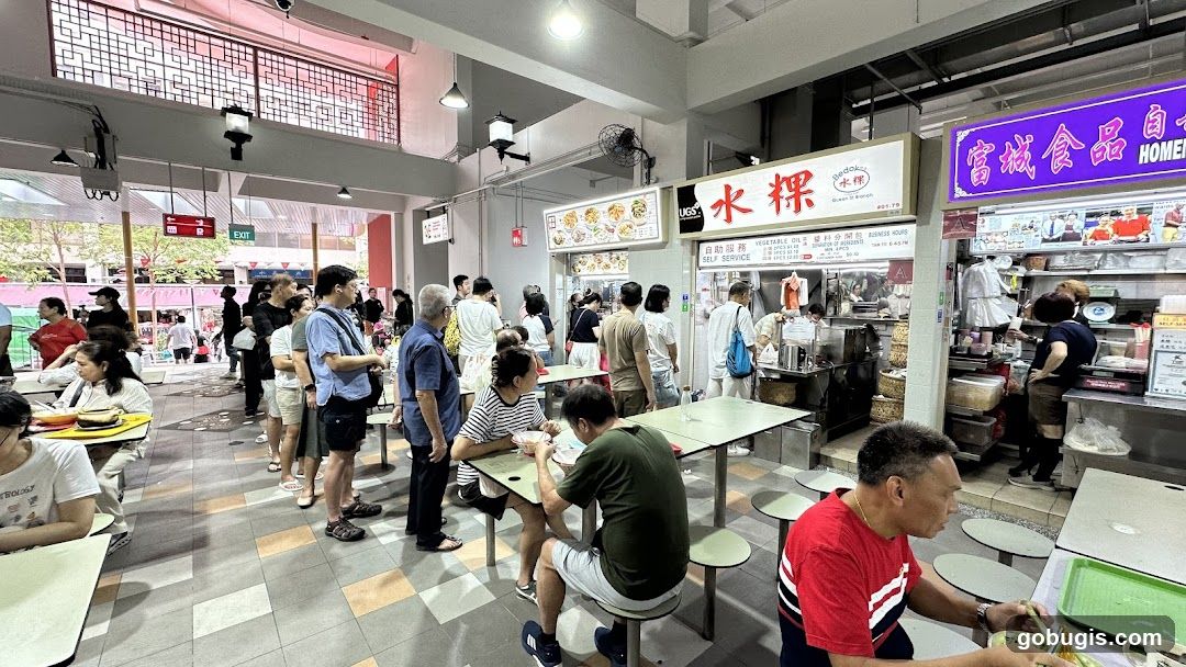 Busy Food Stall Area