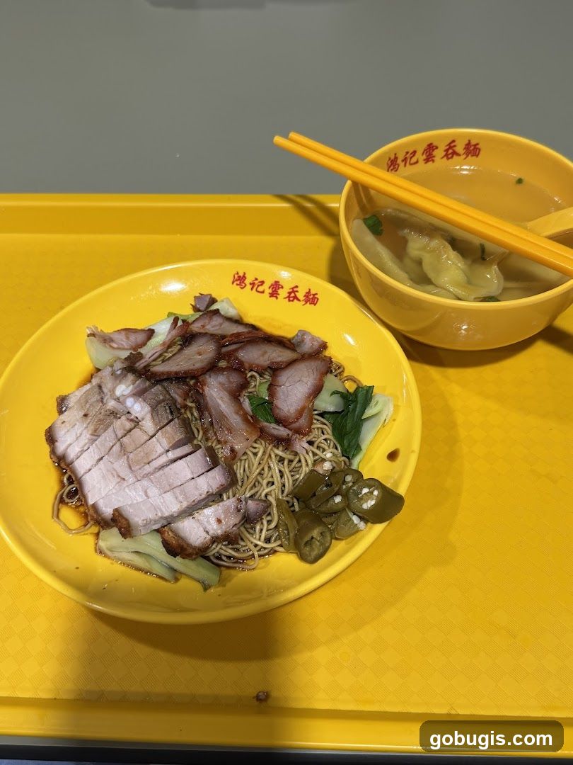 Wonton Noodles with Roasted Pork