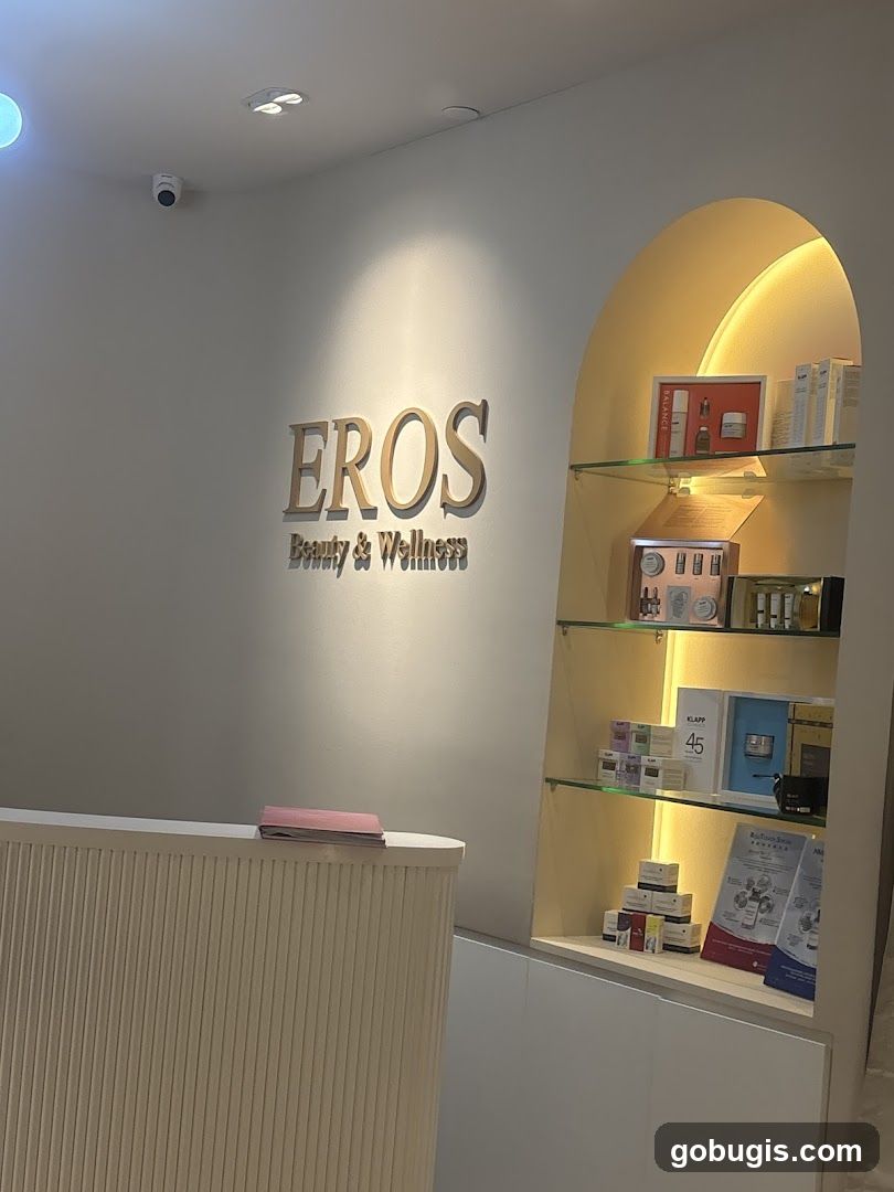 EROS Beauty & Wellness Reception Area