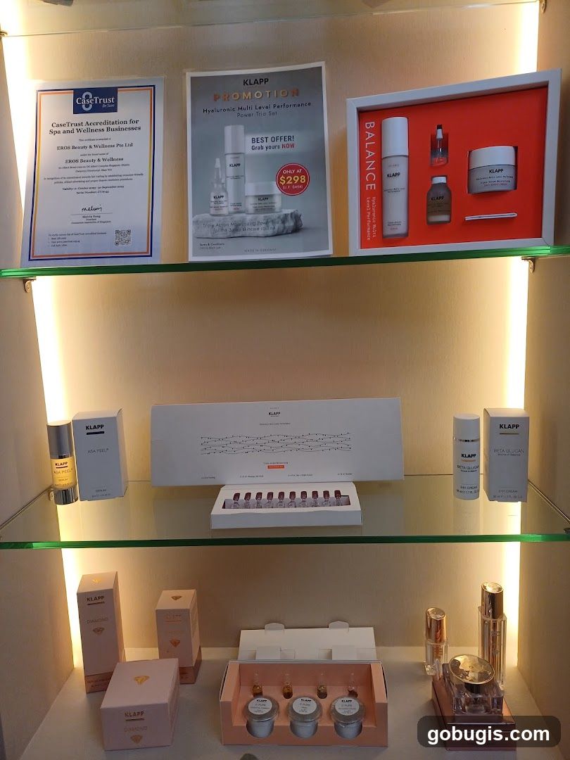 Skincare Products Display