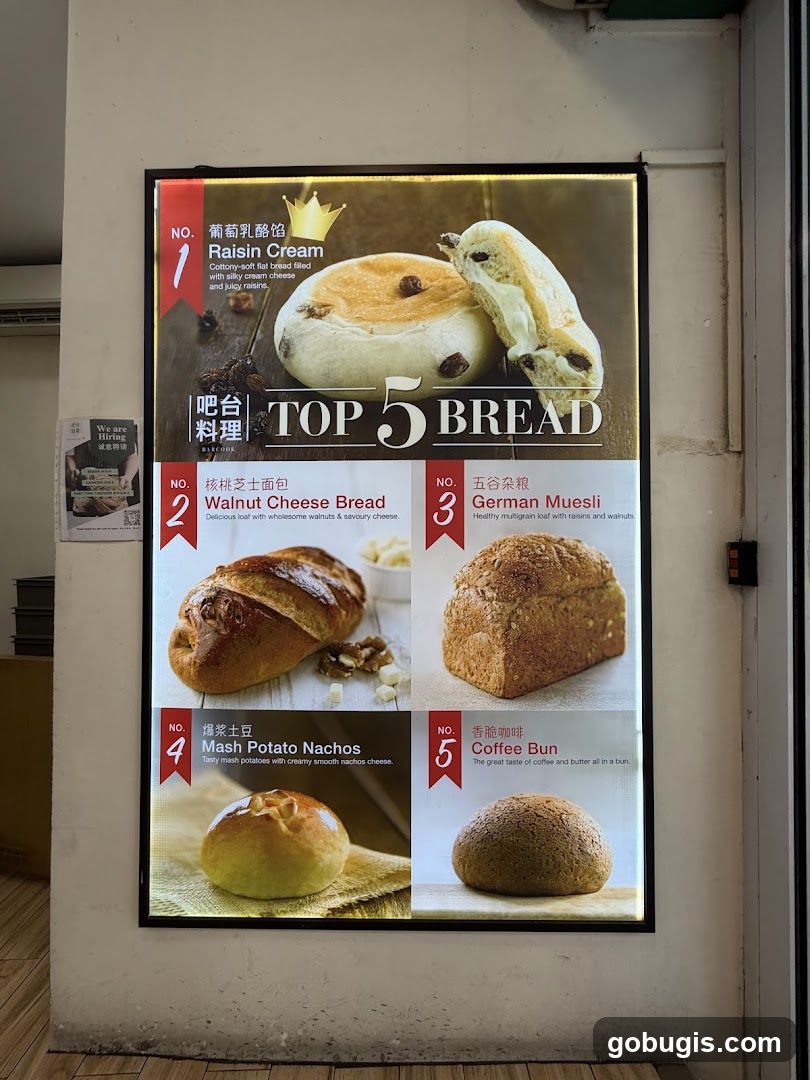 Top 5 Bread Menu