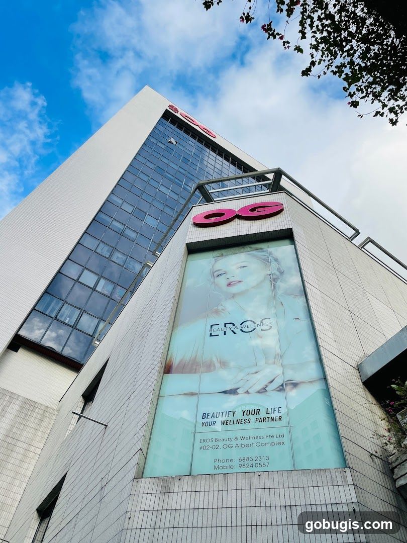 Building Facade with Advertisement