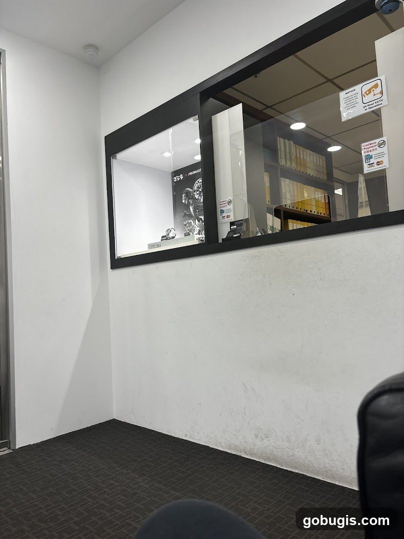 Interior of a watch store