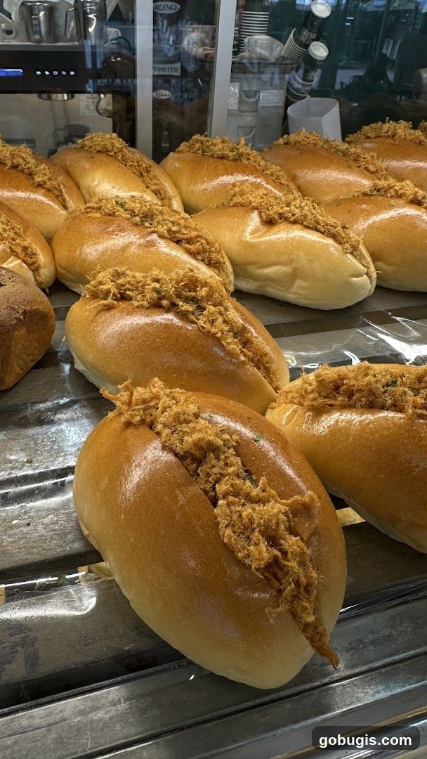 Bread with Shredded Meat Topping