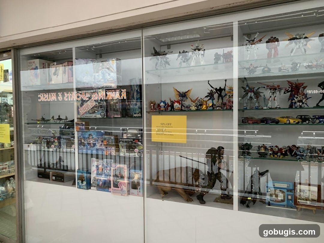 Display Case with Collectibles