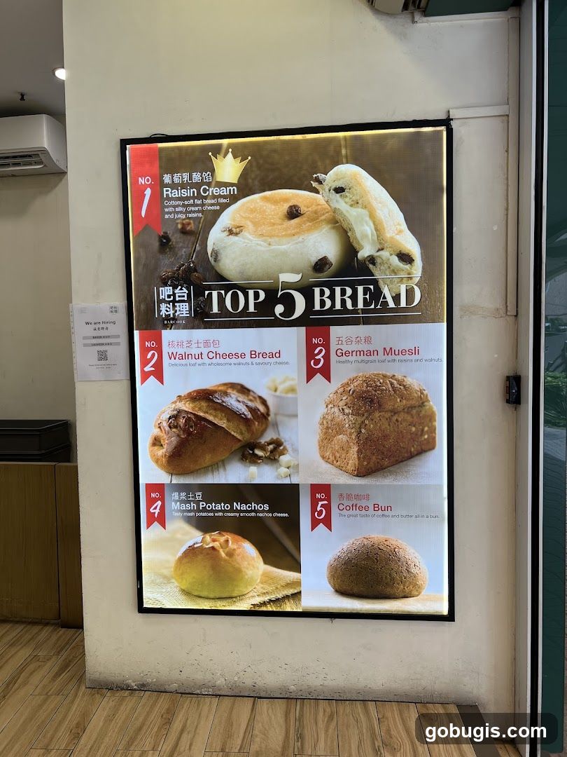 Top 5 Bread Menu