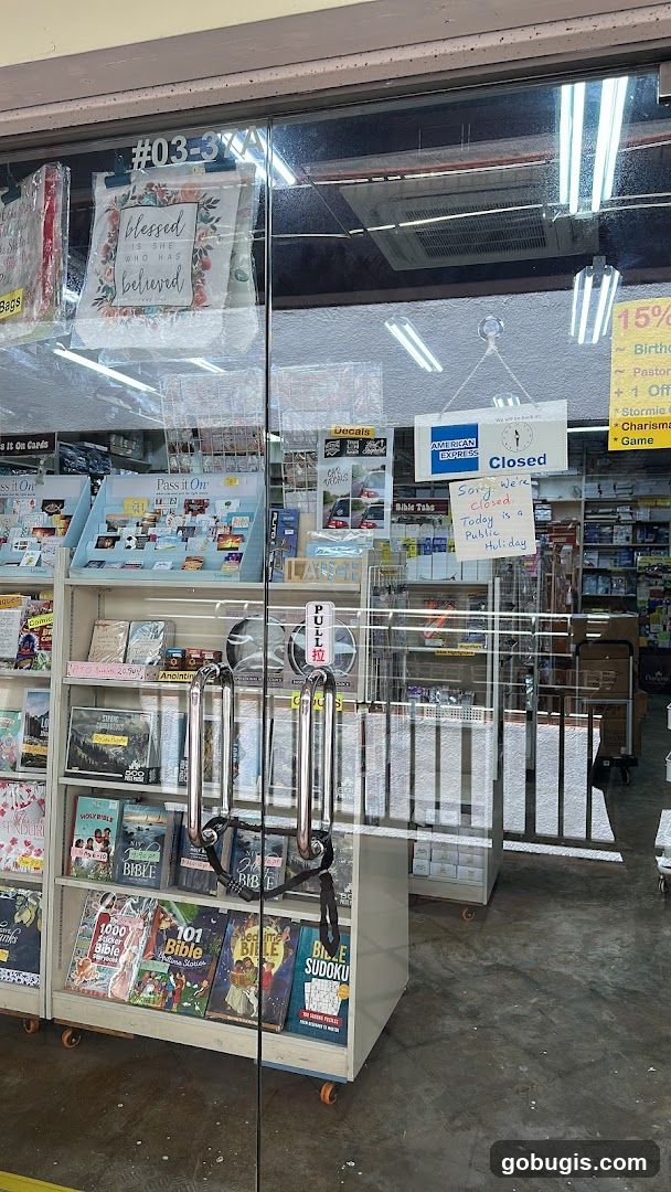 Storefront with religious books and gifts