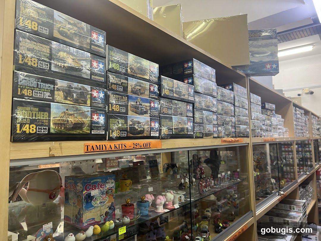 Model Kits on Shelves