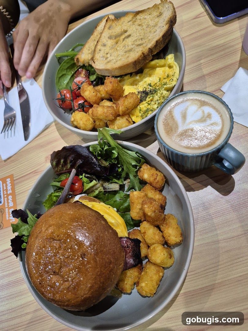 Brunch Spread with Coffee
