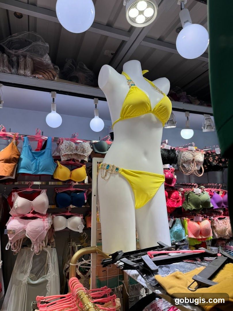Mannequin in Yellow Bikini