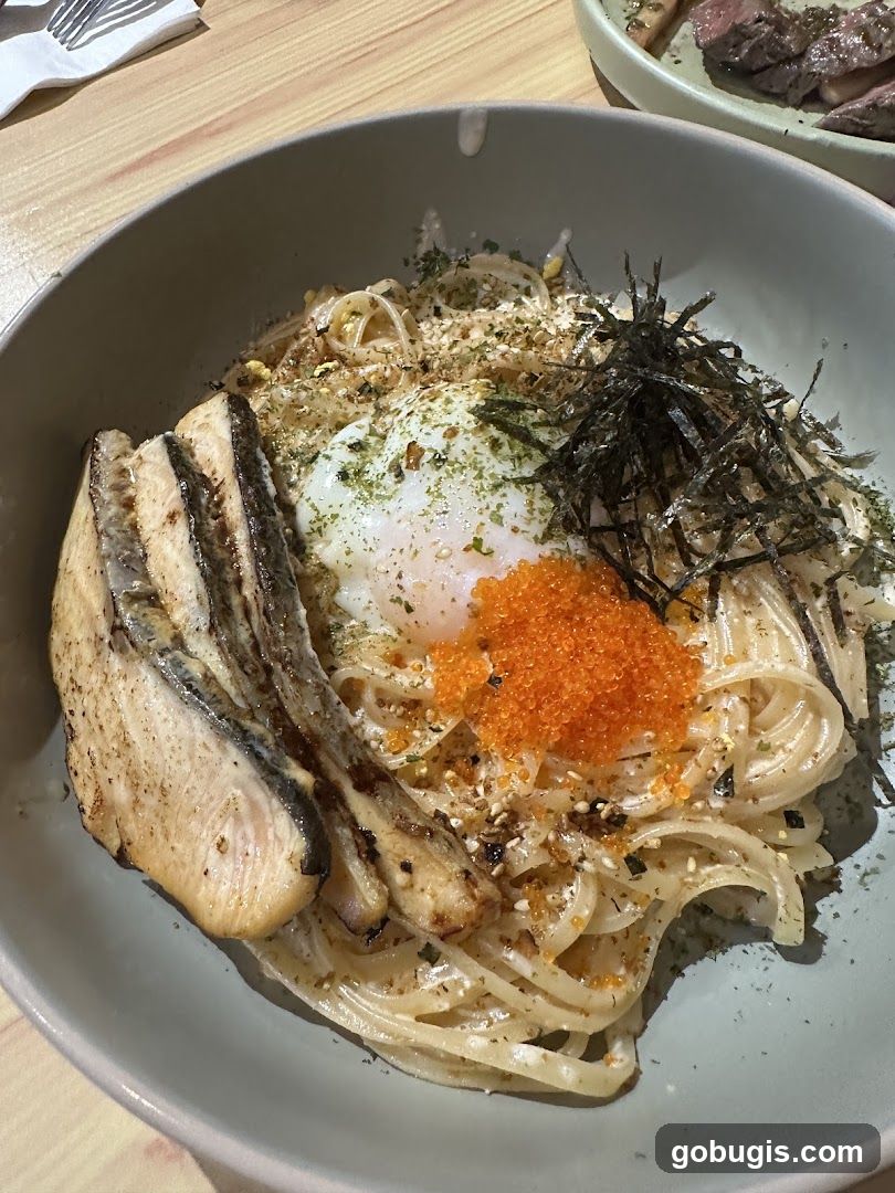 Pasta with Salmon and Egg