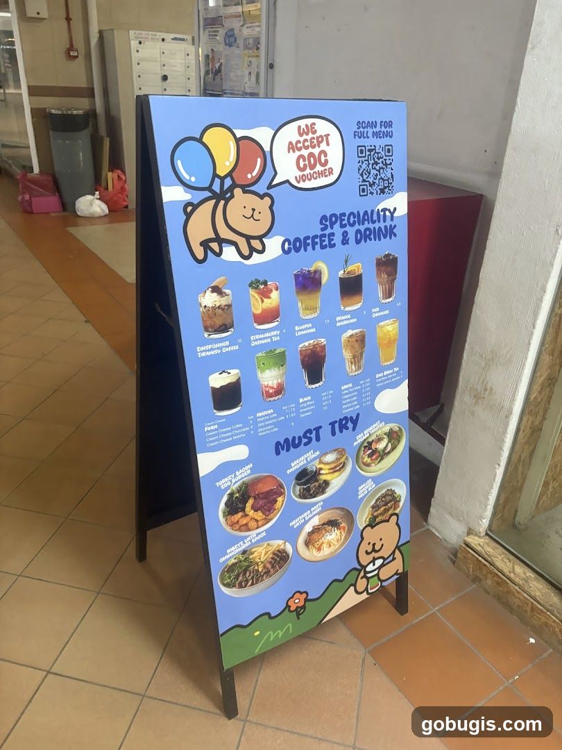 A-frame menu board
