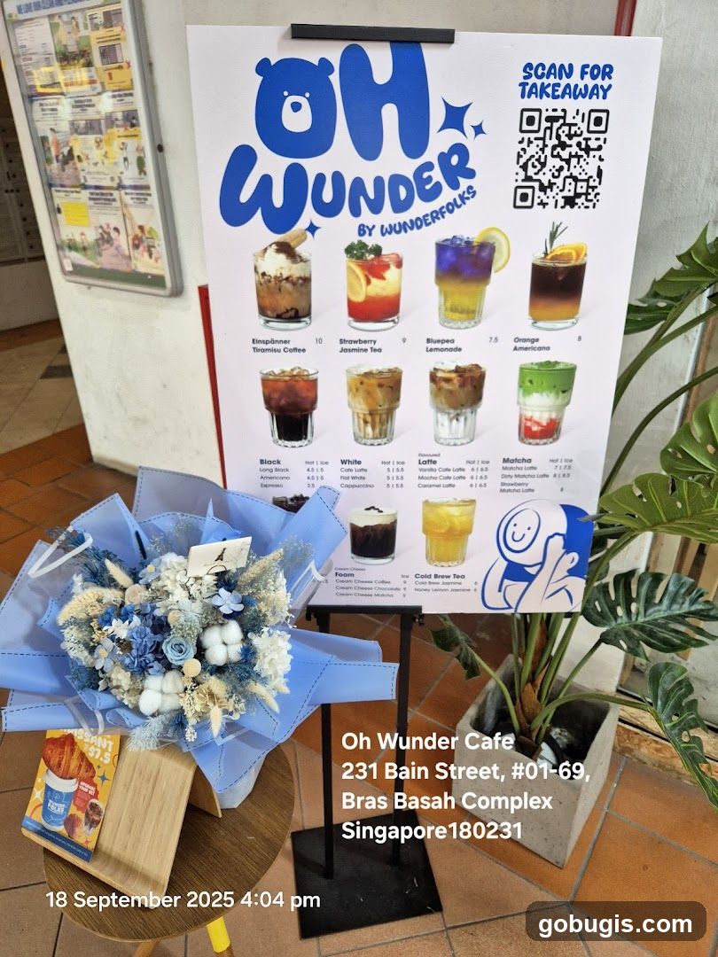 Oh Wunder Cafe Menu