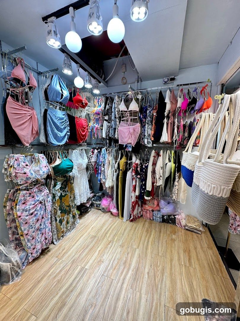 Clothing store interior