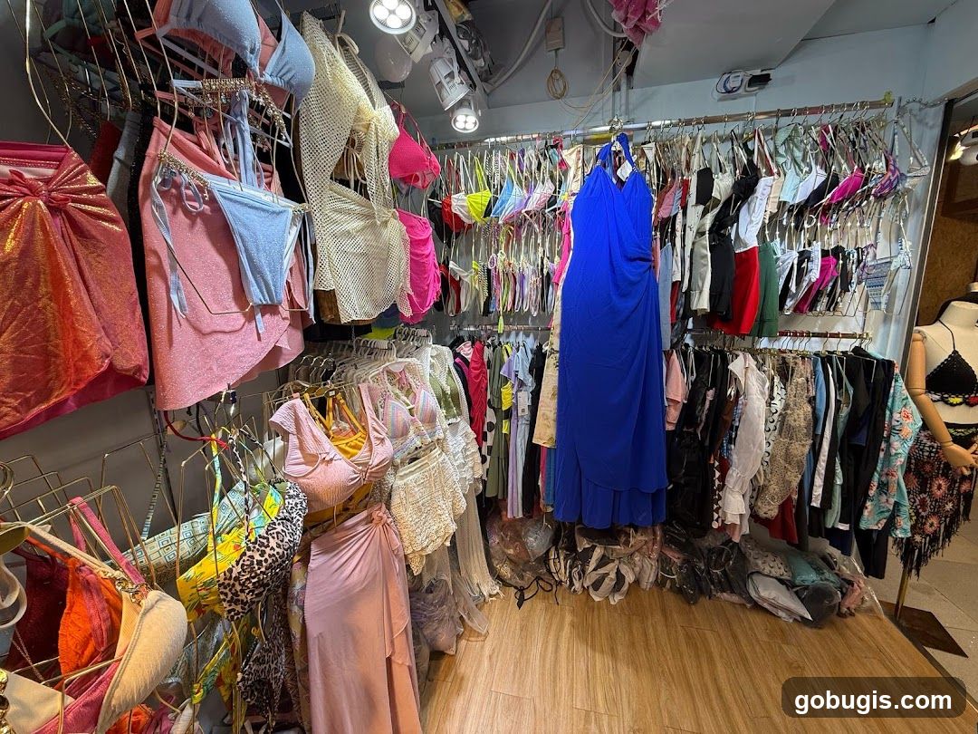 Clothing store interior