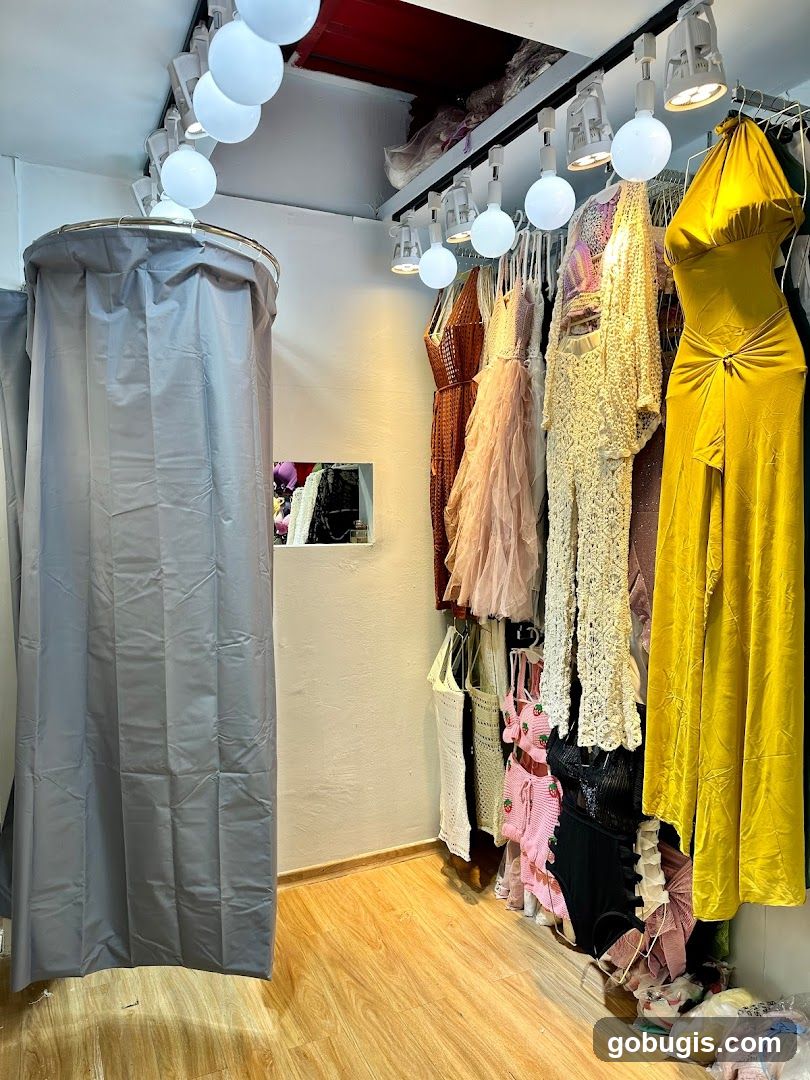 Dressing Room and Clothing Display