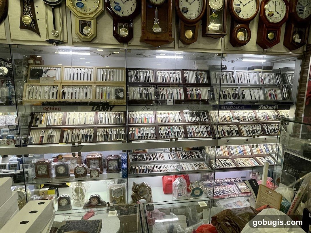 Pen and Clock Store Display