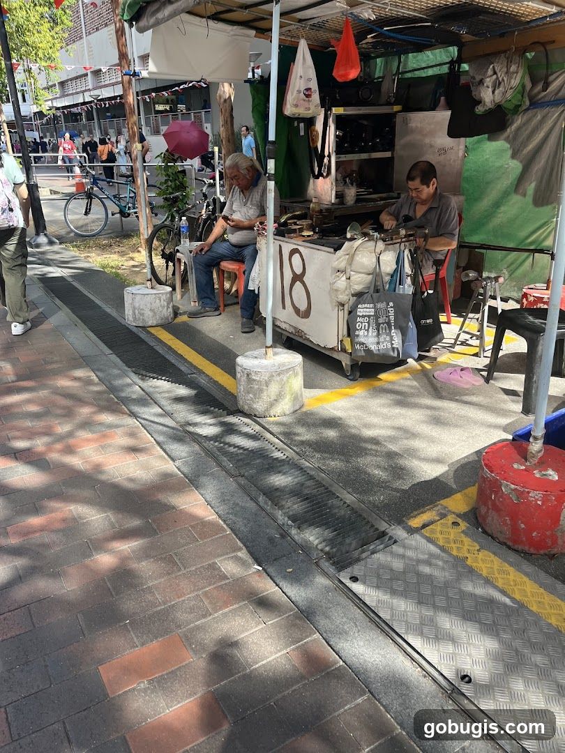 Street vendor stall