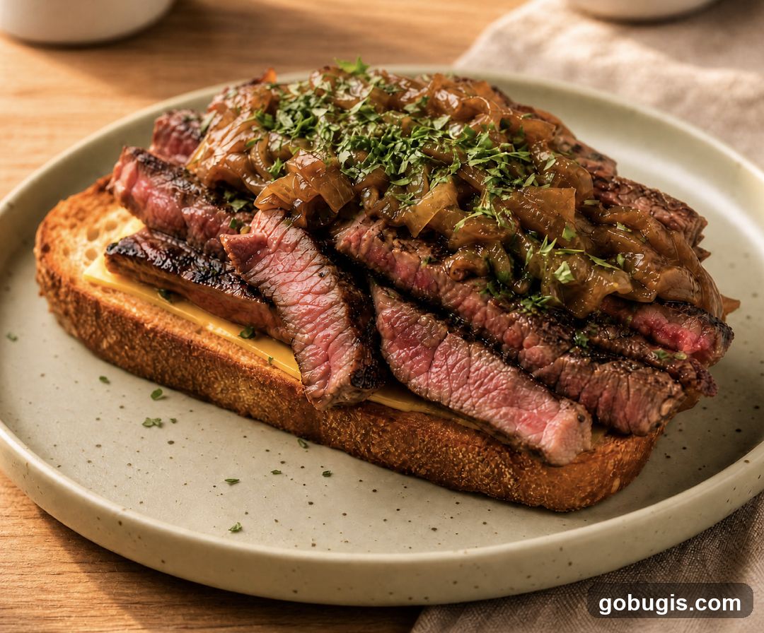 Steak and Onion Sandwich