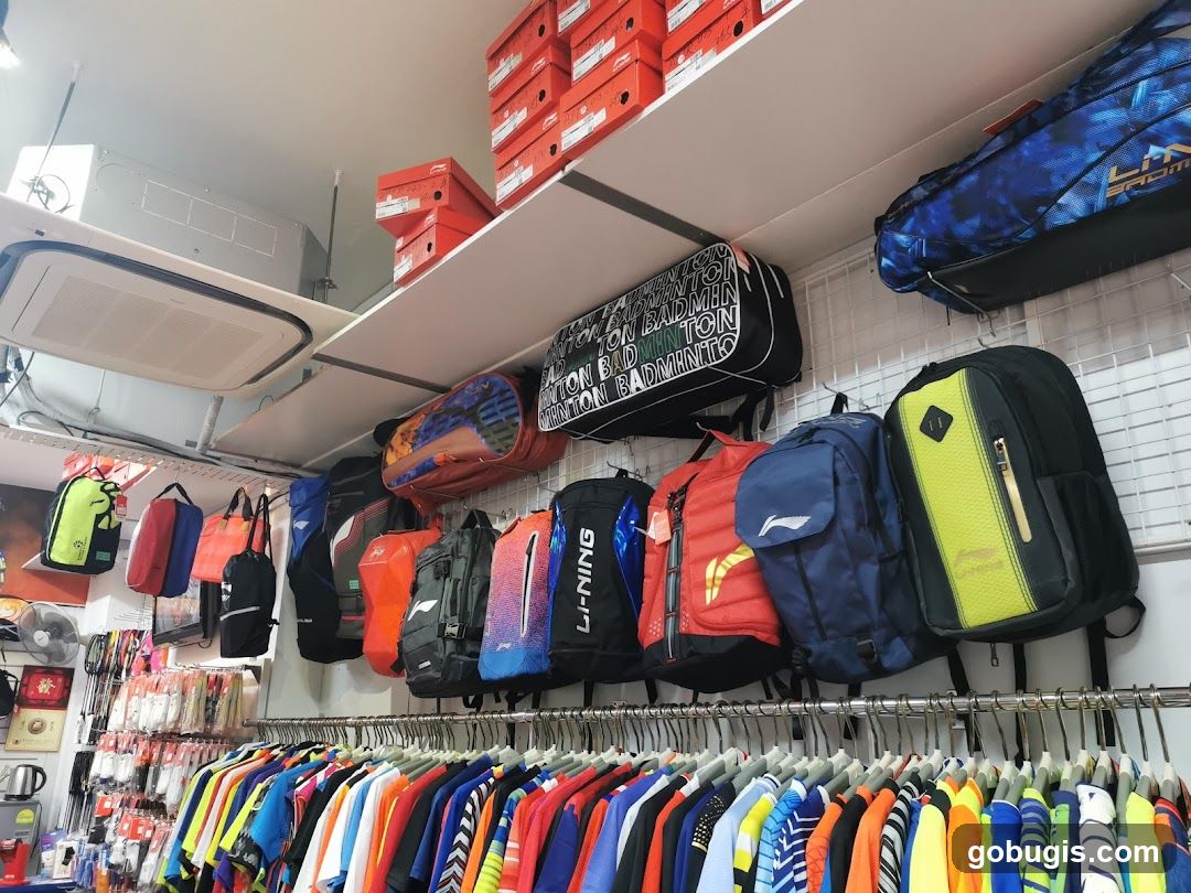 Sports Bags and Apparel Display