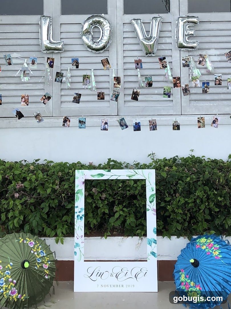 Wedding Photo Booth Setup