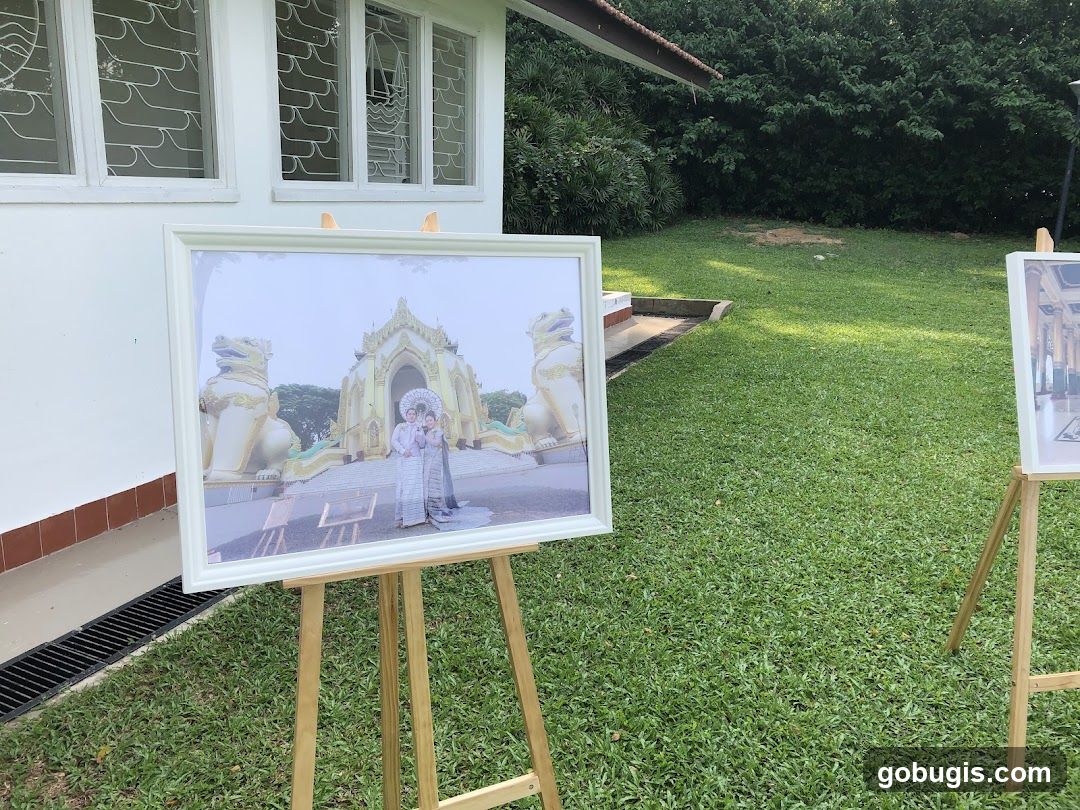 Framed Photographs on Easels