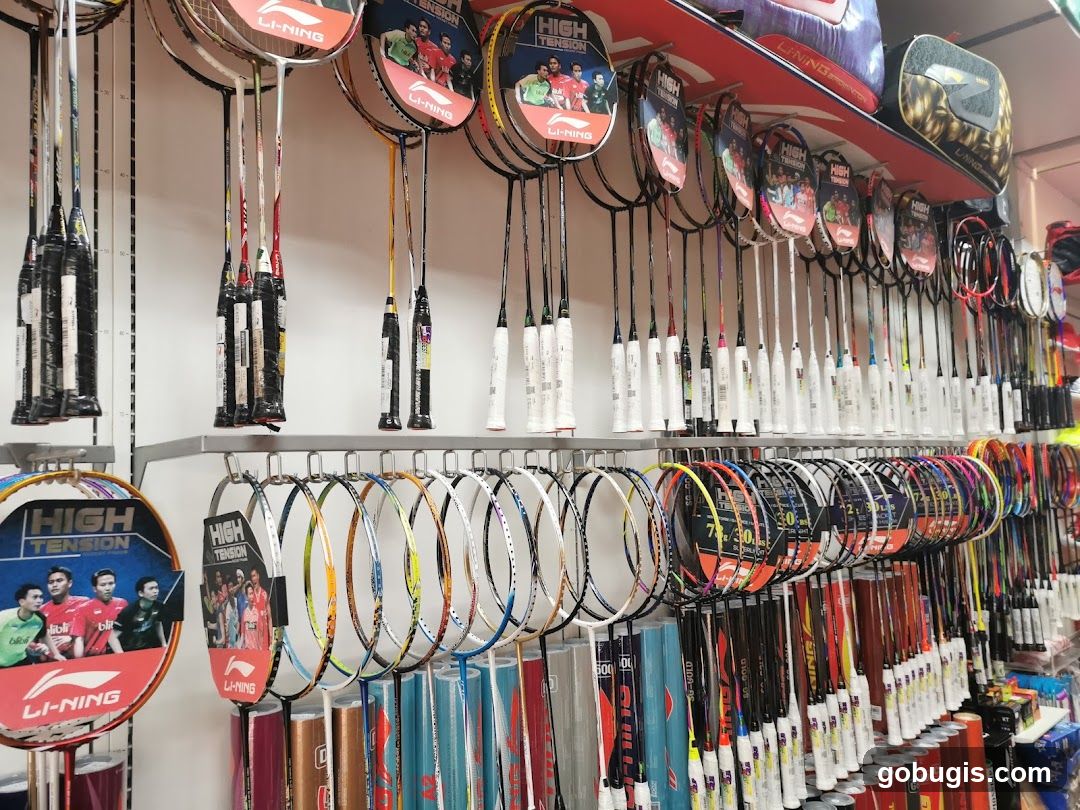 Badminton Rackets Display