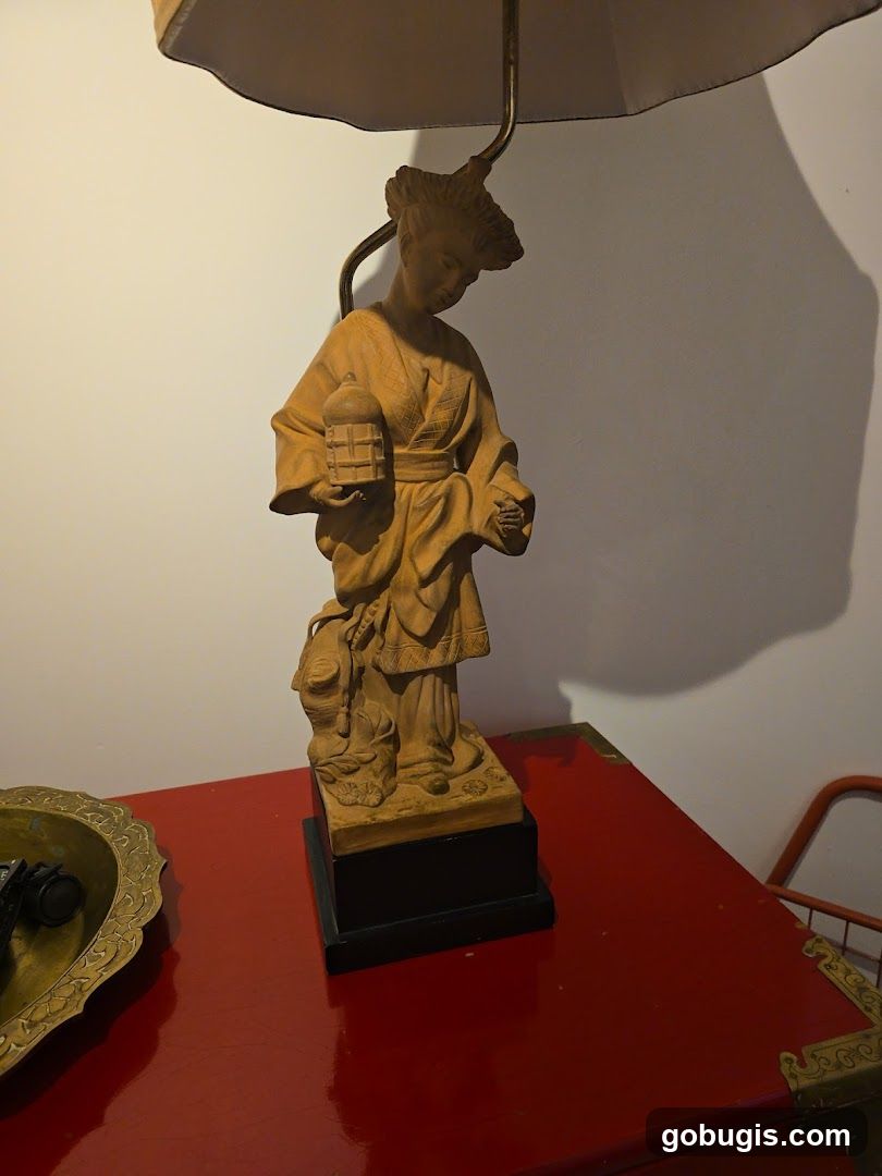 Lamp with Figurine Base