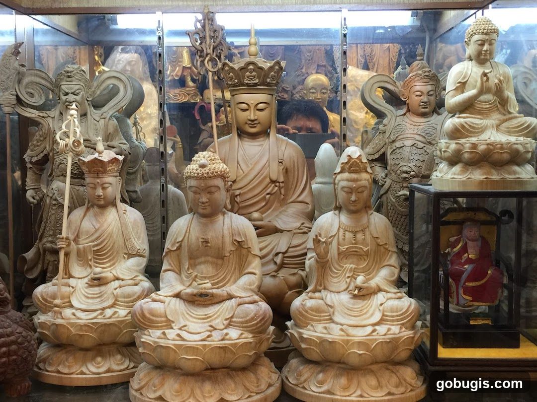 Buddha Statues Display