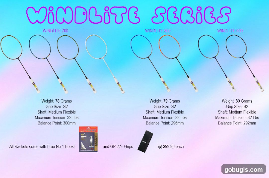Windlite Series Badminton Rackets