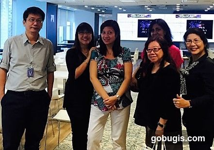 Group of people in an office setting
