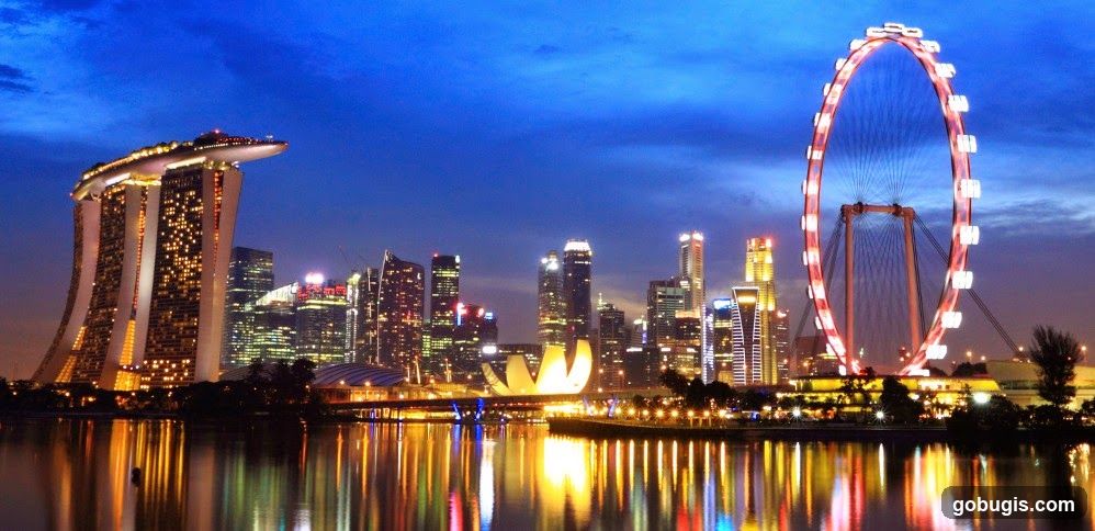 Singapore Skyline at Dusk