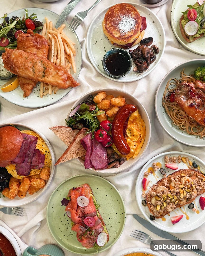 Assortment of Breakfast Dishes