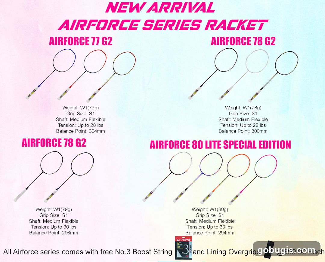 Airforce Series Racket Advertisement
