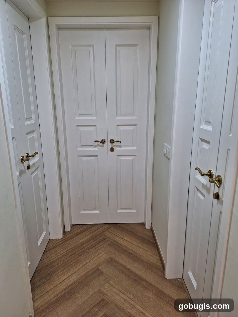 Hallway with Doors