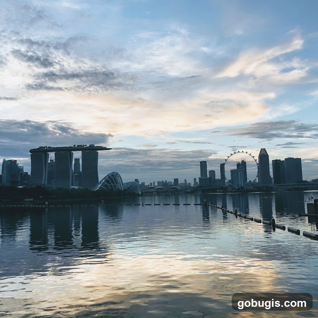 Singapore Skyline at Dusk
