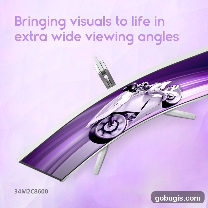 Curved Monitor Advertisement