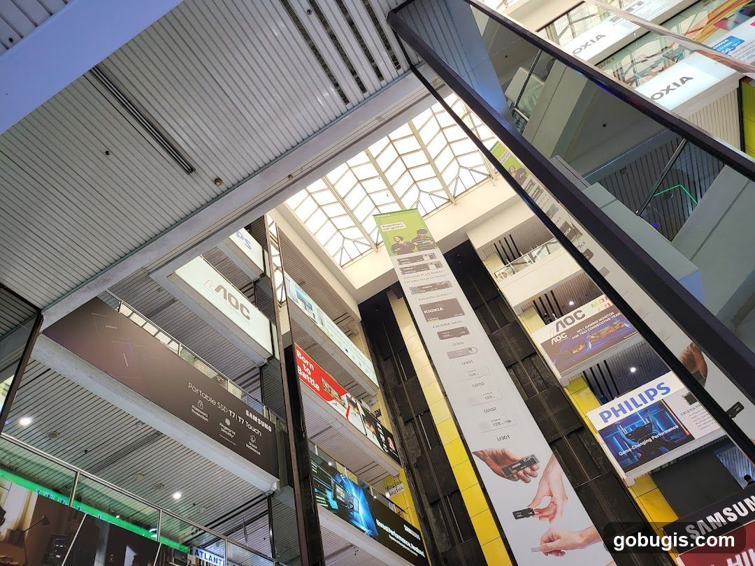 Mall Interior with Advertisements