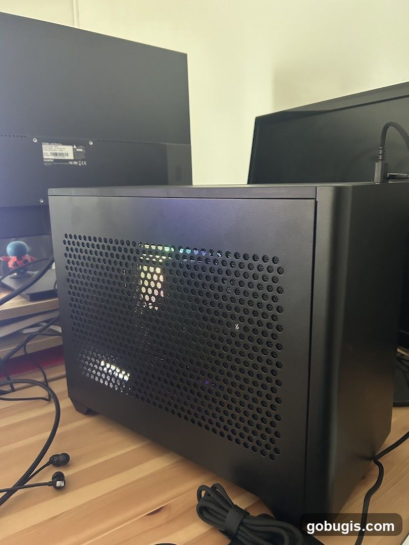 Computer Case and Monitors