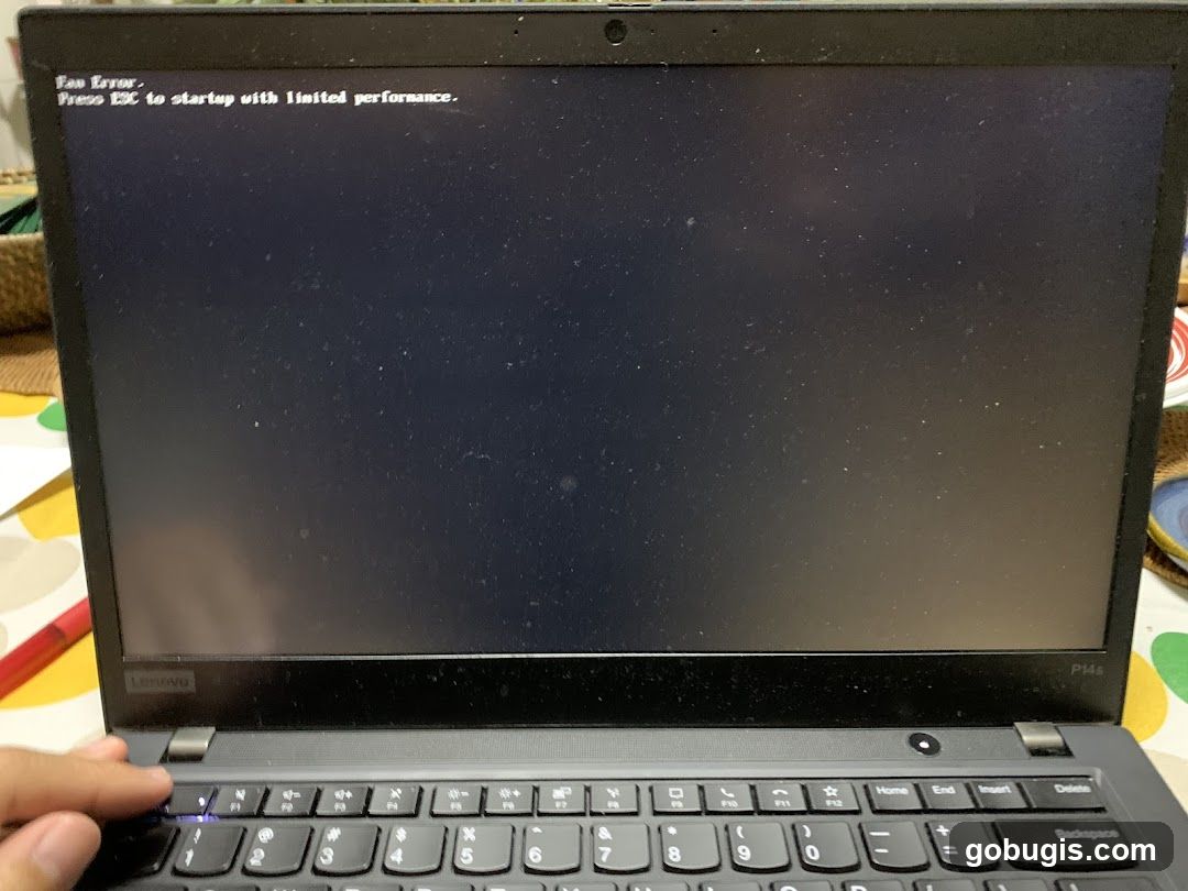 Laptop Fan Error