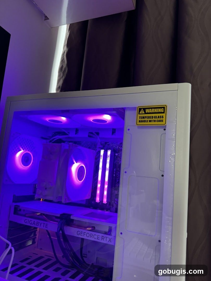 Computer Case with RGB Lighting